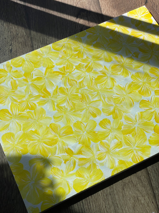 Basket of Plumerias Original Canvas